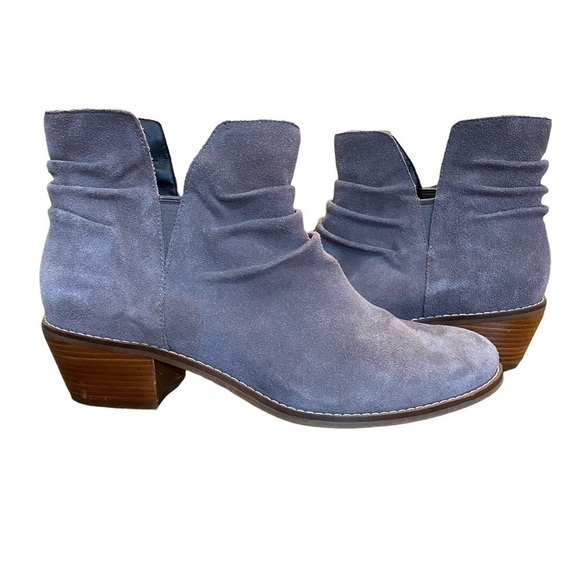 Cole Haan Alayna Slouch Suede Heeled Bootie, Gray, size 8 - Picture 2 of 6